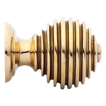 1 1/2 Inch Solid Brass Circular Knob (Polished Brass Finish)