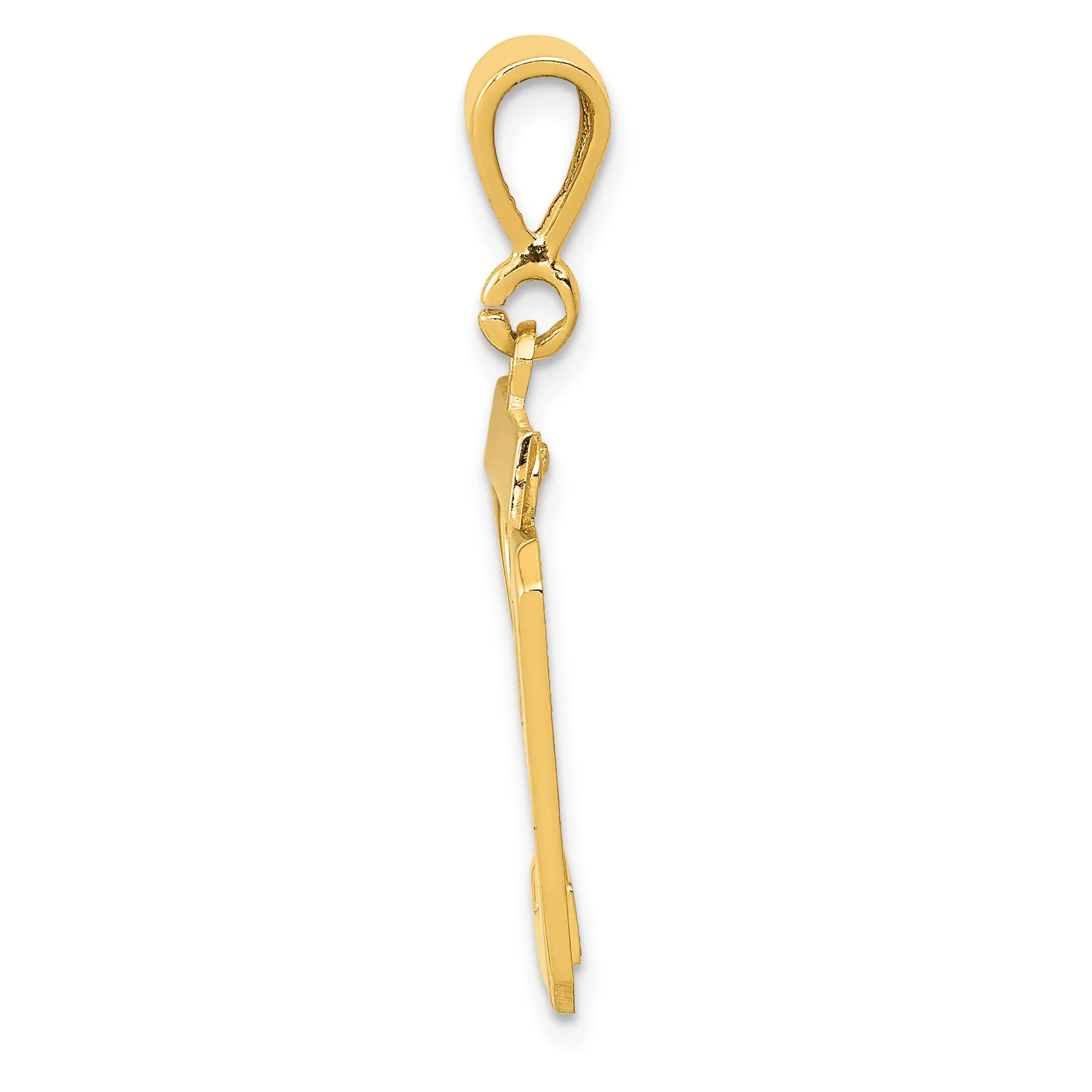 14k Yellow Gold Medium Polished Number 29 Charm