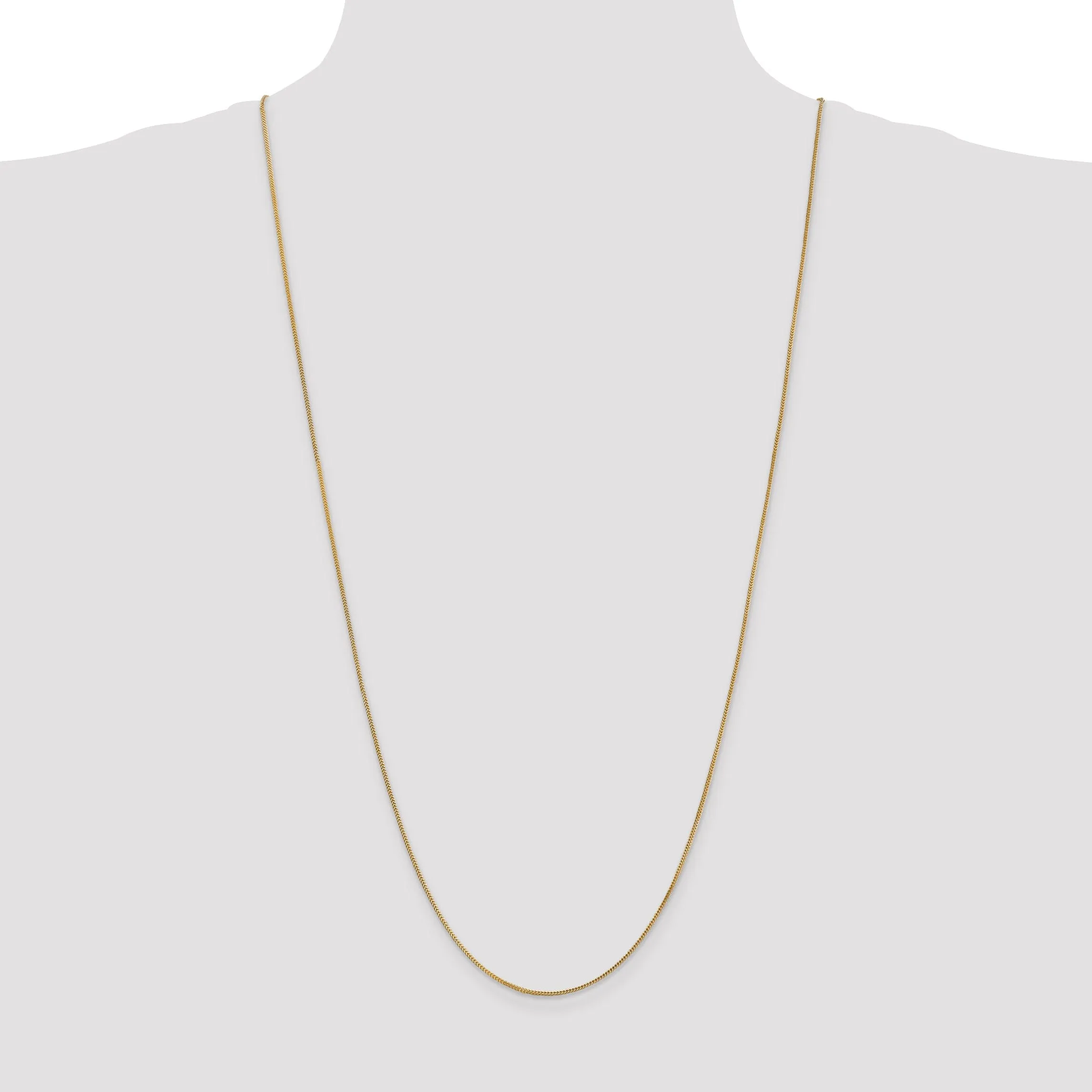 14k Yellow Gold Polished 0.90mm Franco Chain