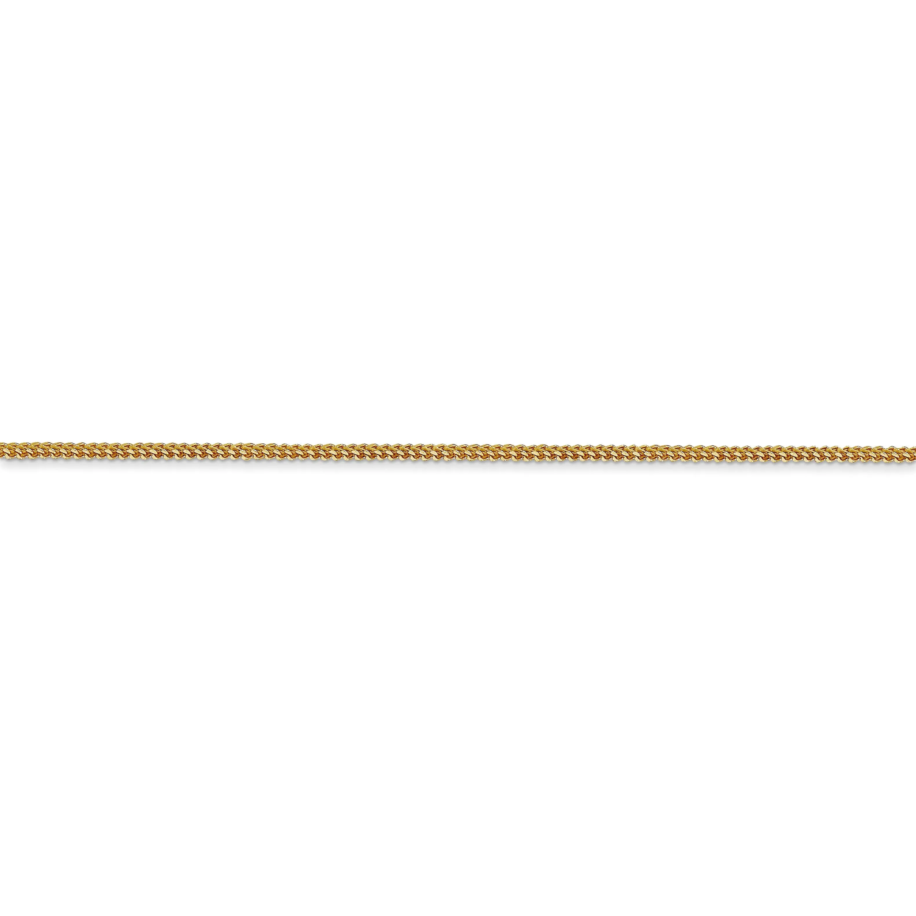 14k Yellow Gold Polished 0.90mm Franco Chain