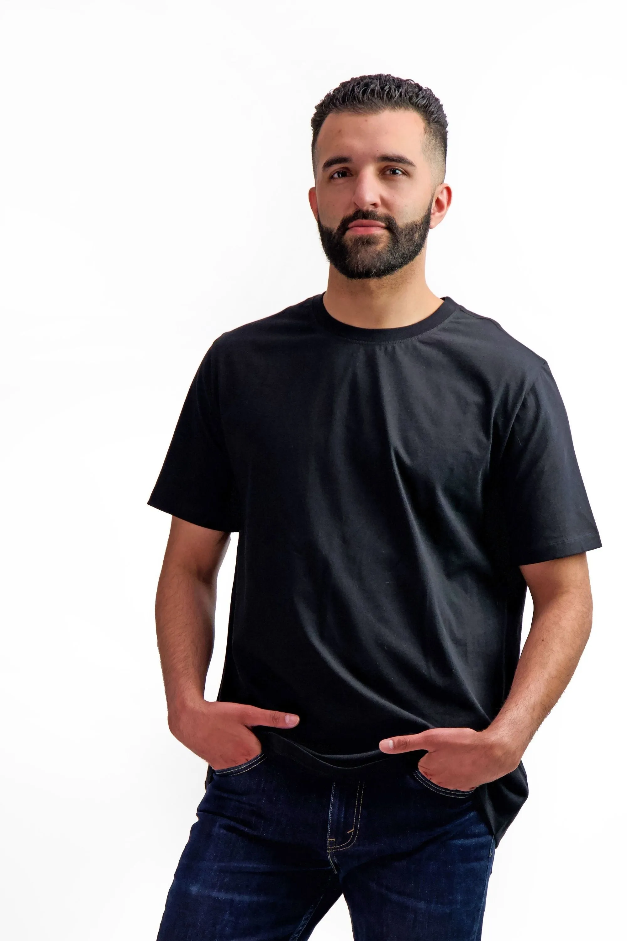 6-Pack Unisex Short Sleeve Black T-Shirts | Sustainable Everyday Classic Fit