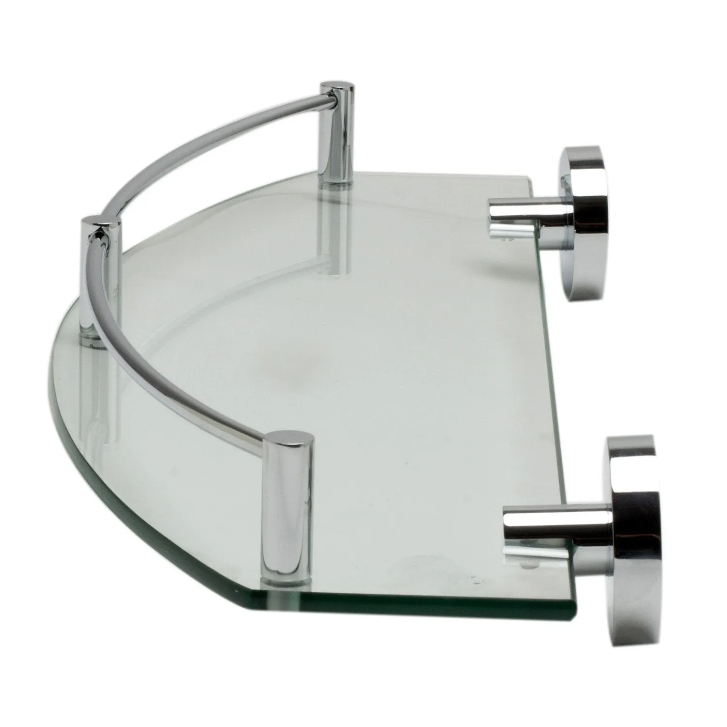 ALFI AB9547 Polished Chrome Wall Mounted Glass Shower Shelf Bathroom Accessory