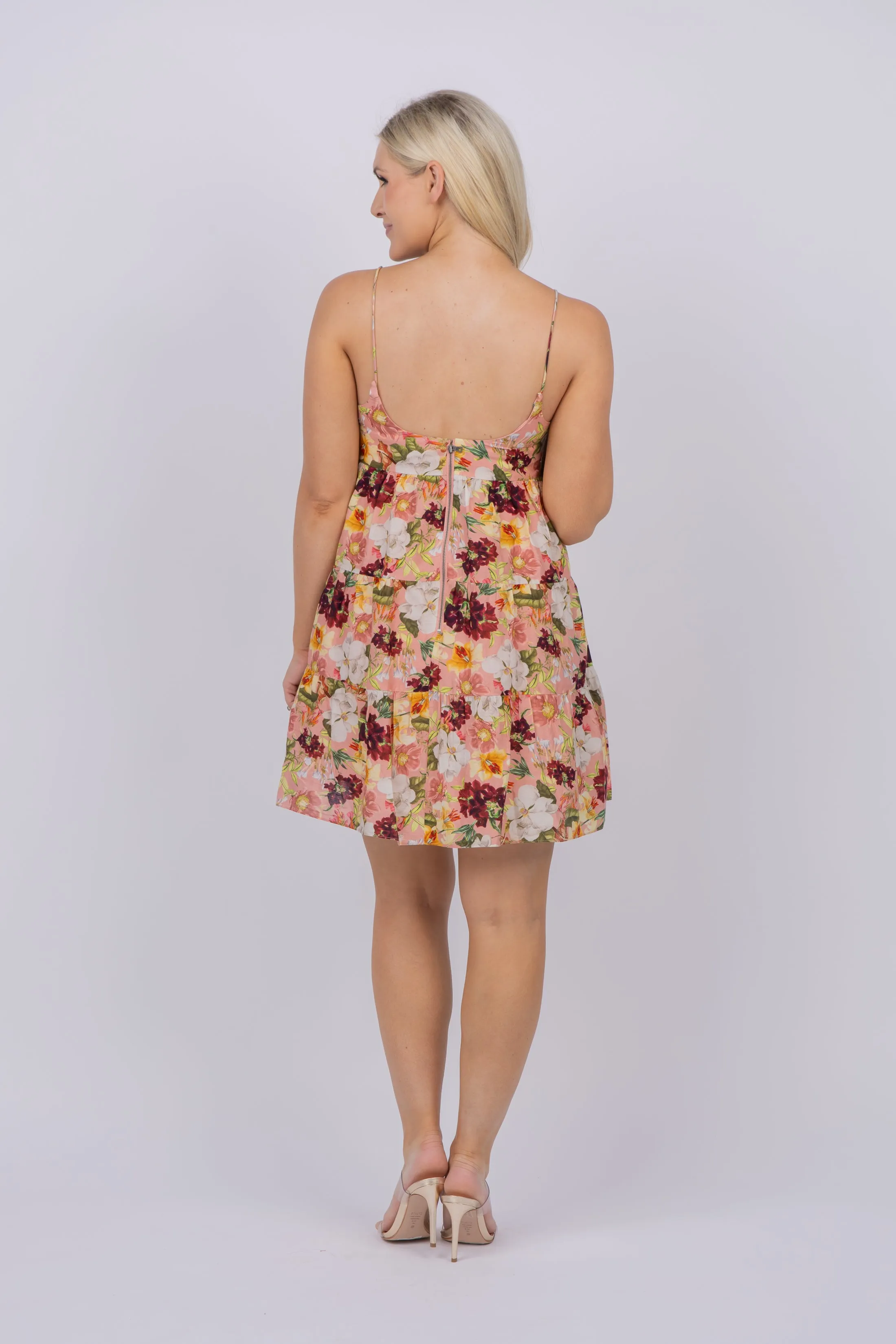 Alice   Olivia Collen Dress in Juniper Floral Rose