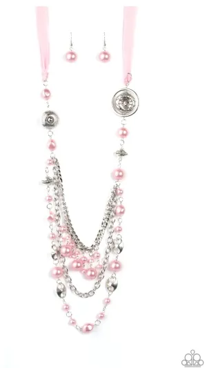 All The Trimmings- Pink Necklace- Paparazzi Accessories