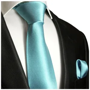 Angel Blue Necktie and Pocket Square