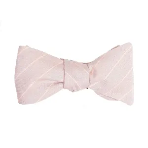 Apricot Pinstripe Bow Tie