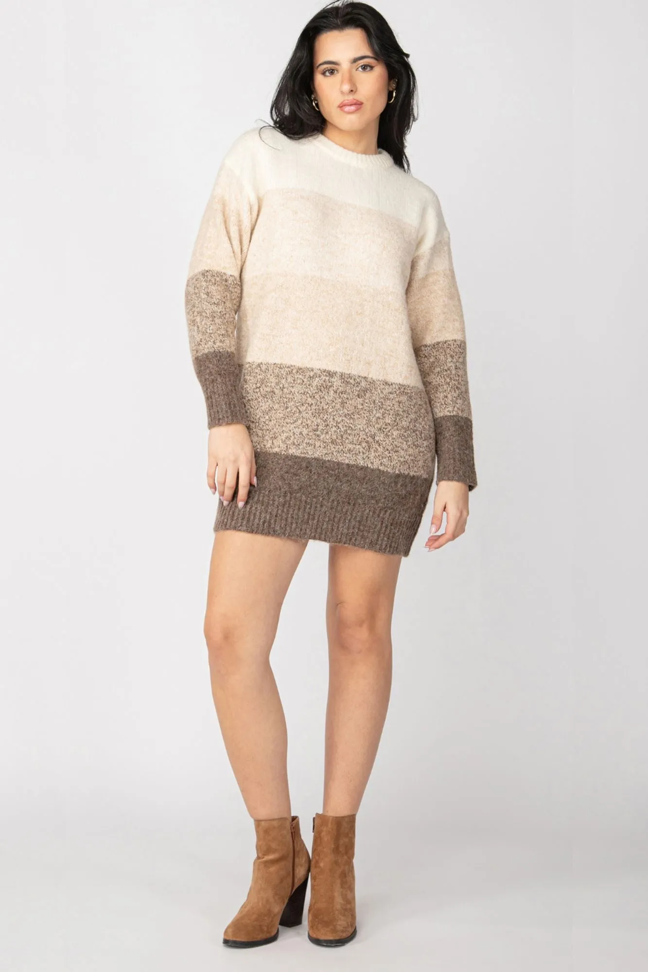 Arana Colorblock Sweater Dress