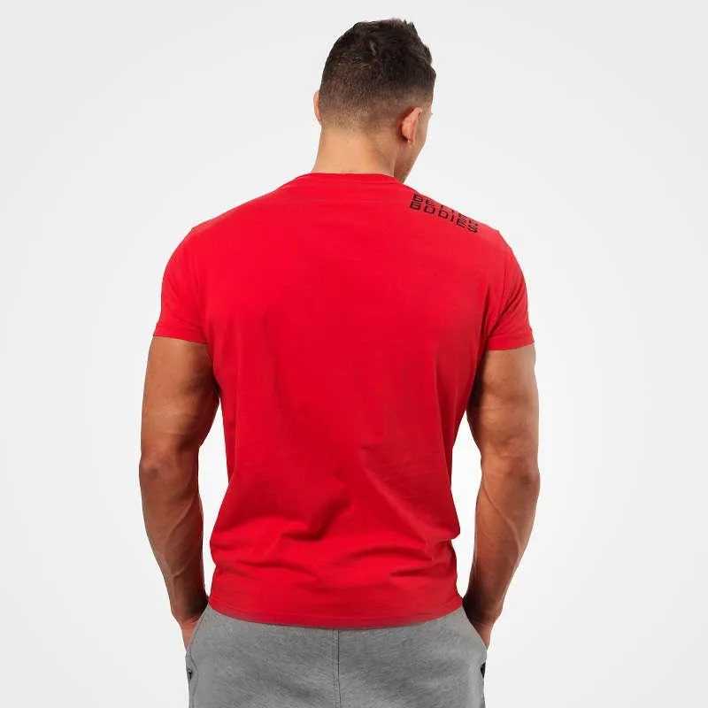 Better Bodies Basic Logo Tee - Bright Red