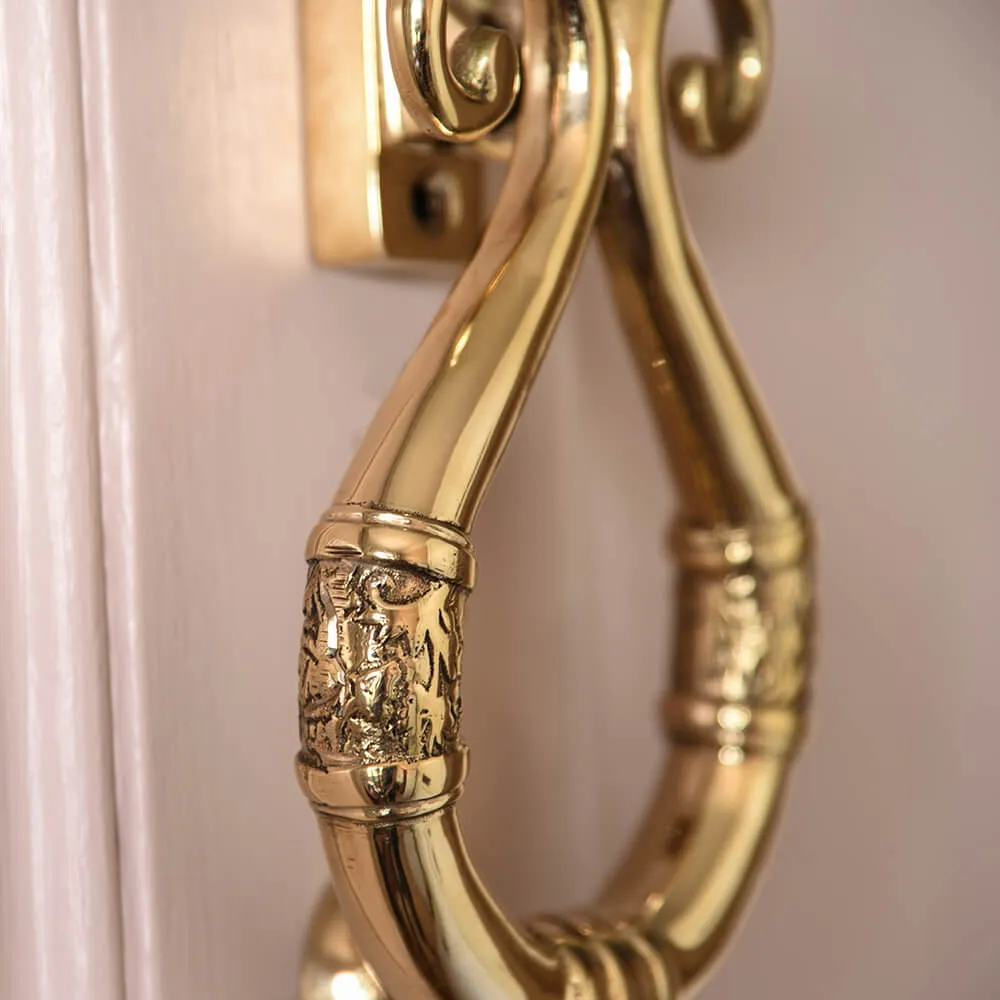 Brass Victorian Loop Door Knocker