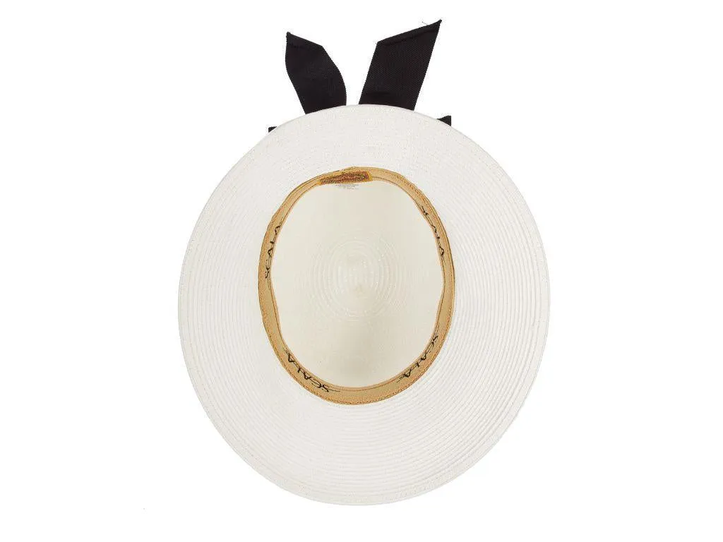 C- Scala Womens "Riviera" Paper Braid Round Crown Sunhat with 3-3/4" Dimensional" Brim, Style# LP149