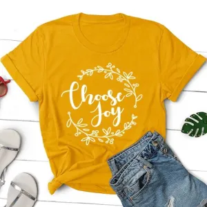 Choose Joy Christian Statement Shirt