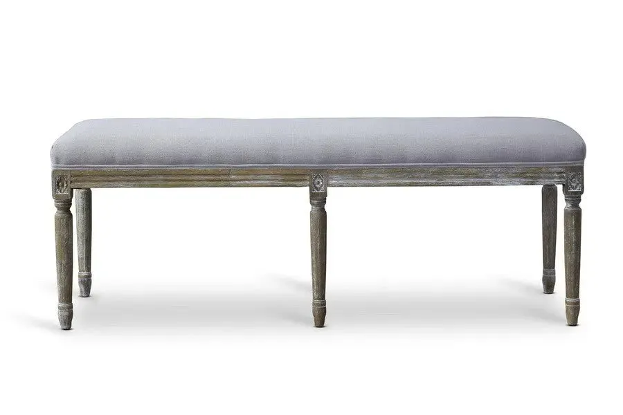 Clairette Wood Traditional French Bench