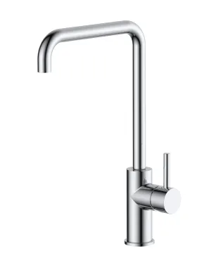 Contemporary Single Handle Kitchen Faucet in Polished Chrome