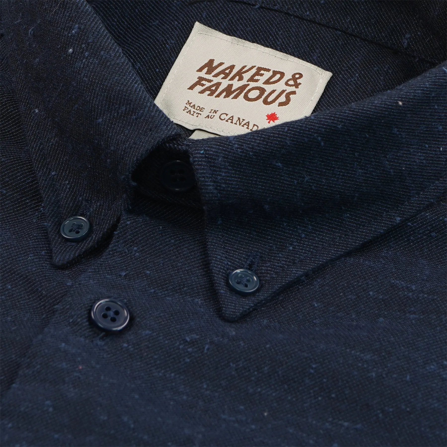 Easy Shirt - Silk Blend Nep Twill - Navy