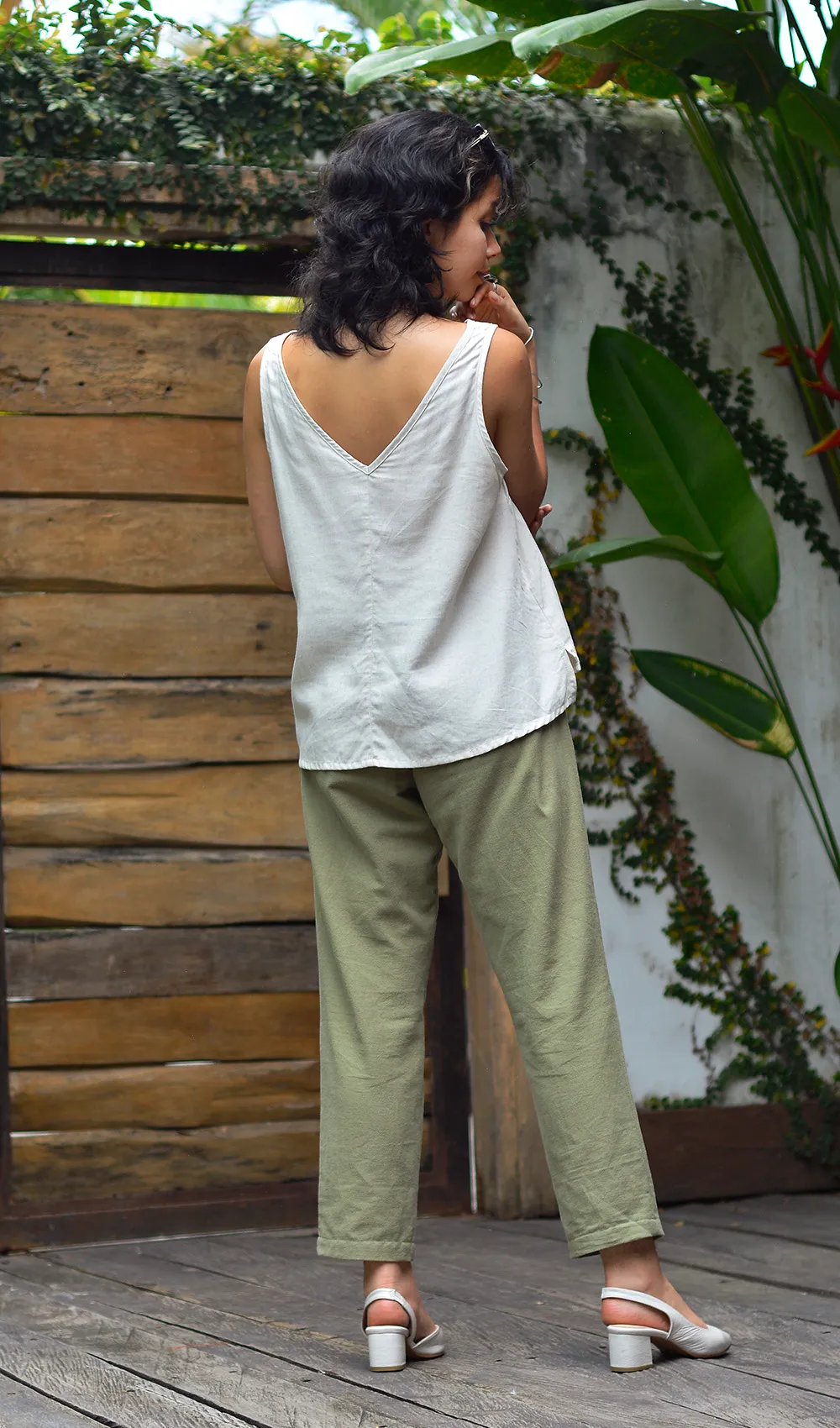 Eco Rayon/Linen Semi-Swing Top, 2 sizes