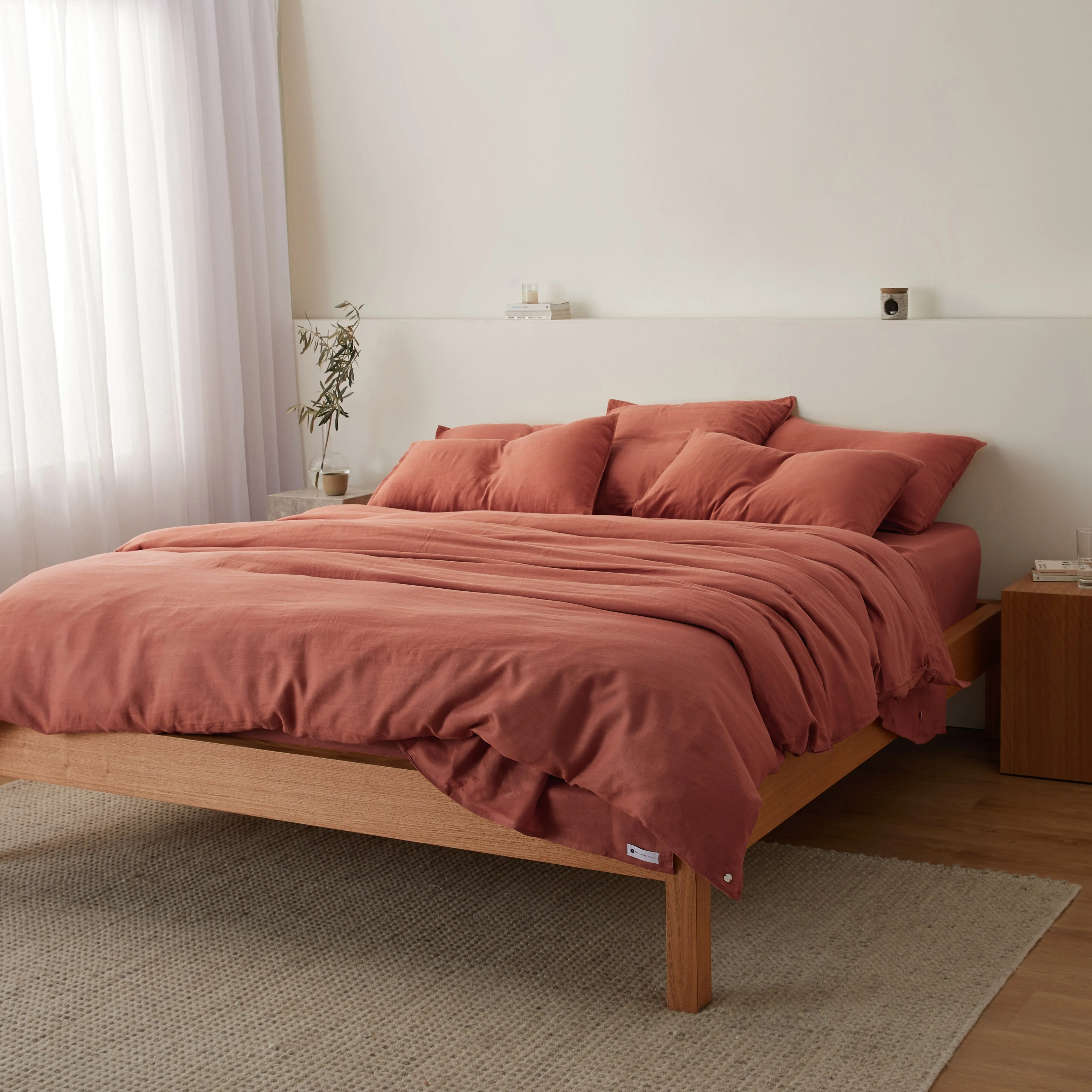 Eve Linen - Rust Bed Sheets