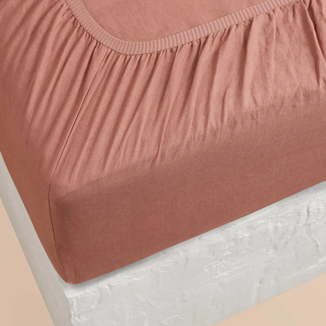 Eve Linen - Rust Bed Sheets