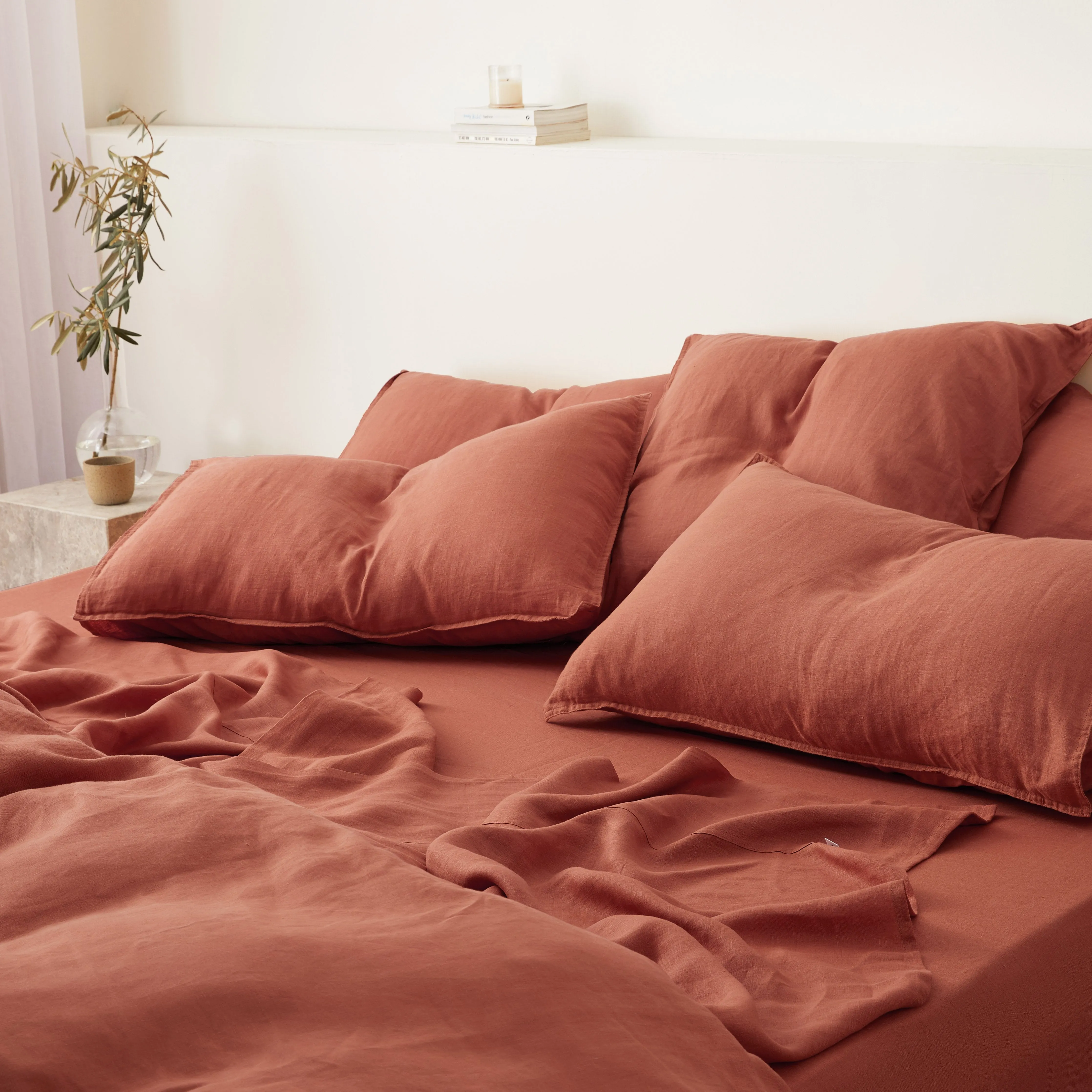 Eve Linen - Rust Bed Sheets