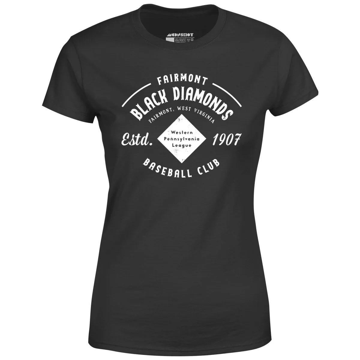 Fairmont Black Diamonds - West Virginia - Vintage Defunct Baseball Teams - Women's T-Shirt