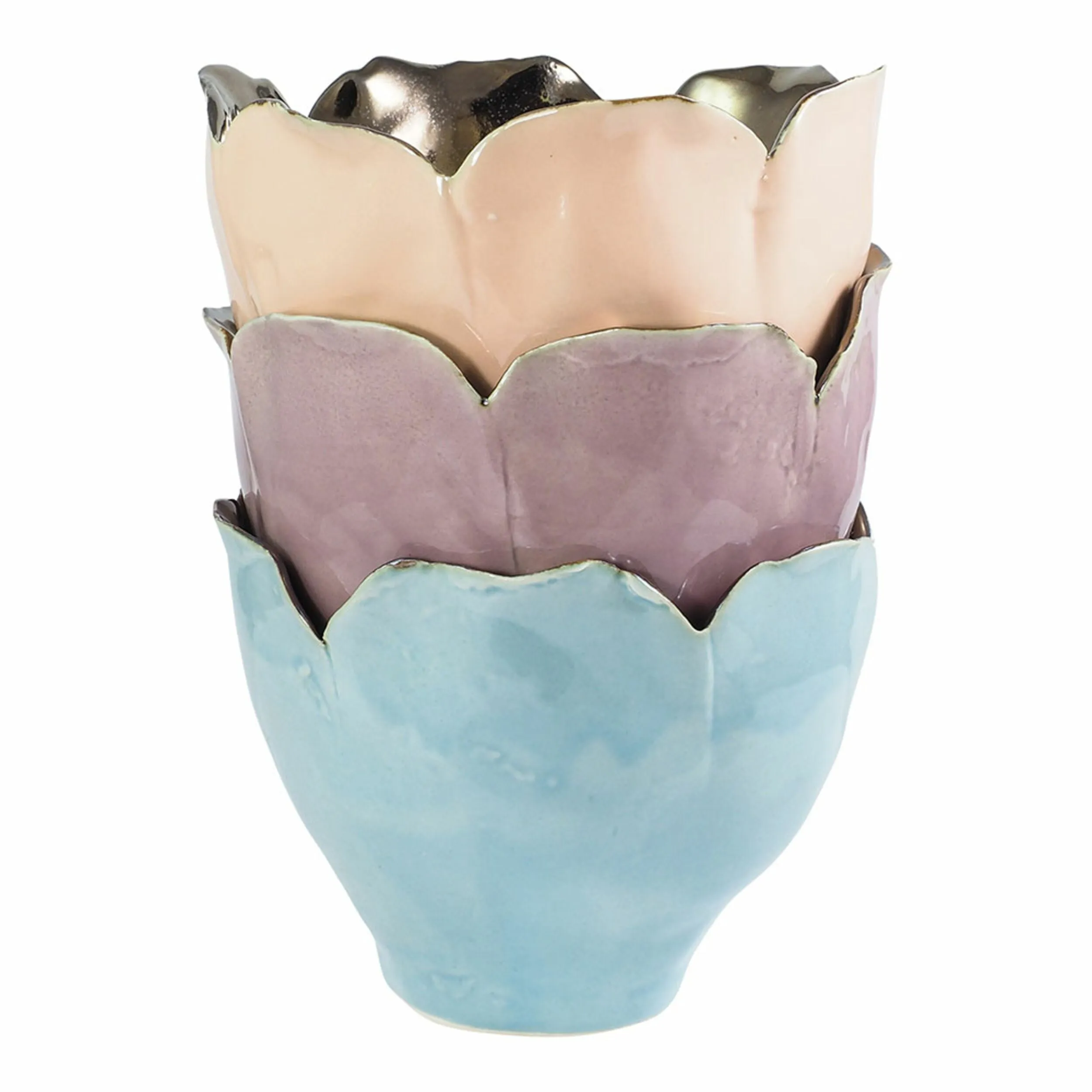 Floriana Tulip Vase Pastel 13x13x11cm