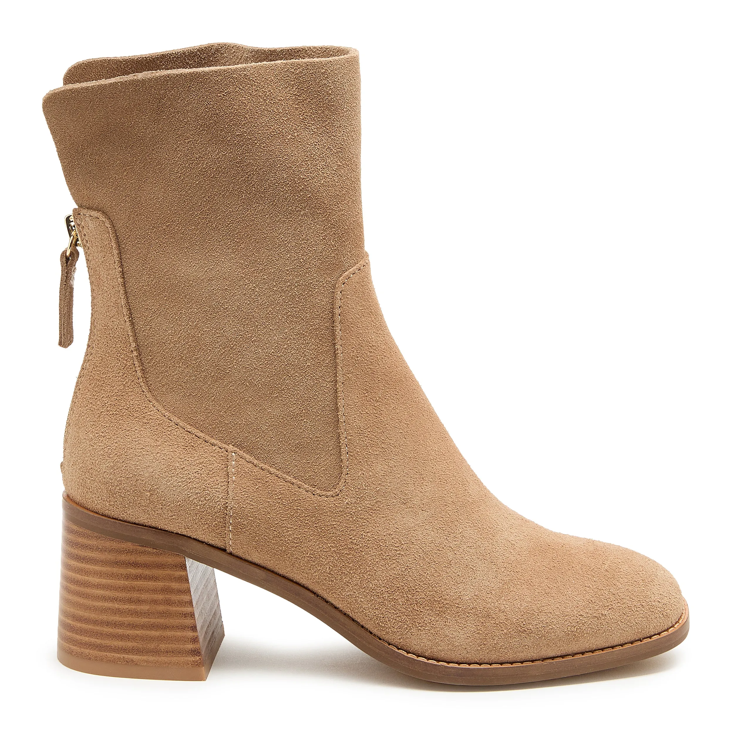 Island Almond Suede Booties