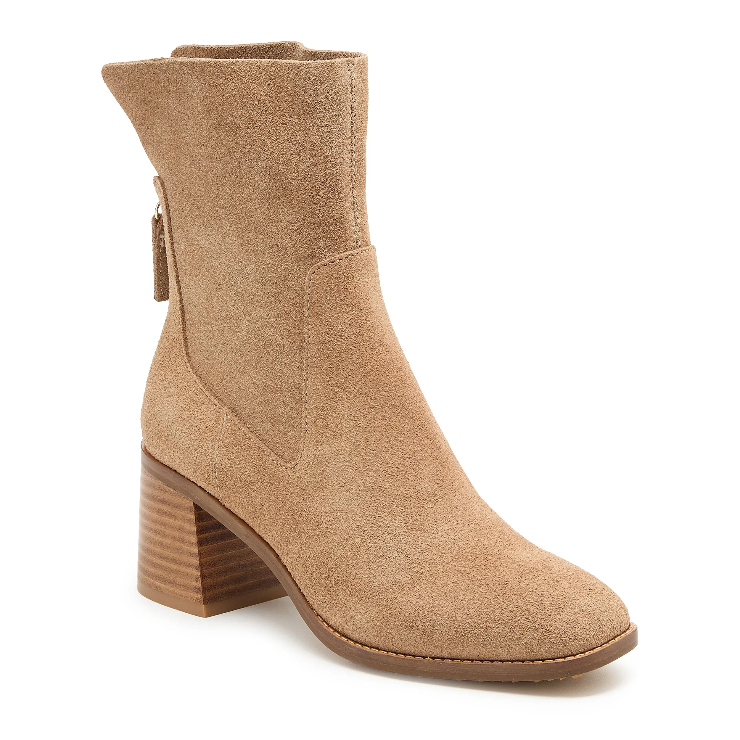 Island Almond Suede Booties