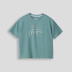 Kids Statement Tee _ 153152 _ Green