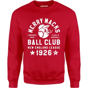 Lawrence Merry Macks - Massachusetts - Vintage Defunct Baseball Teams - Unisex Sweatshirt