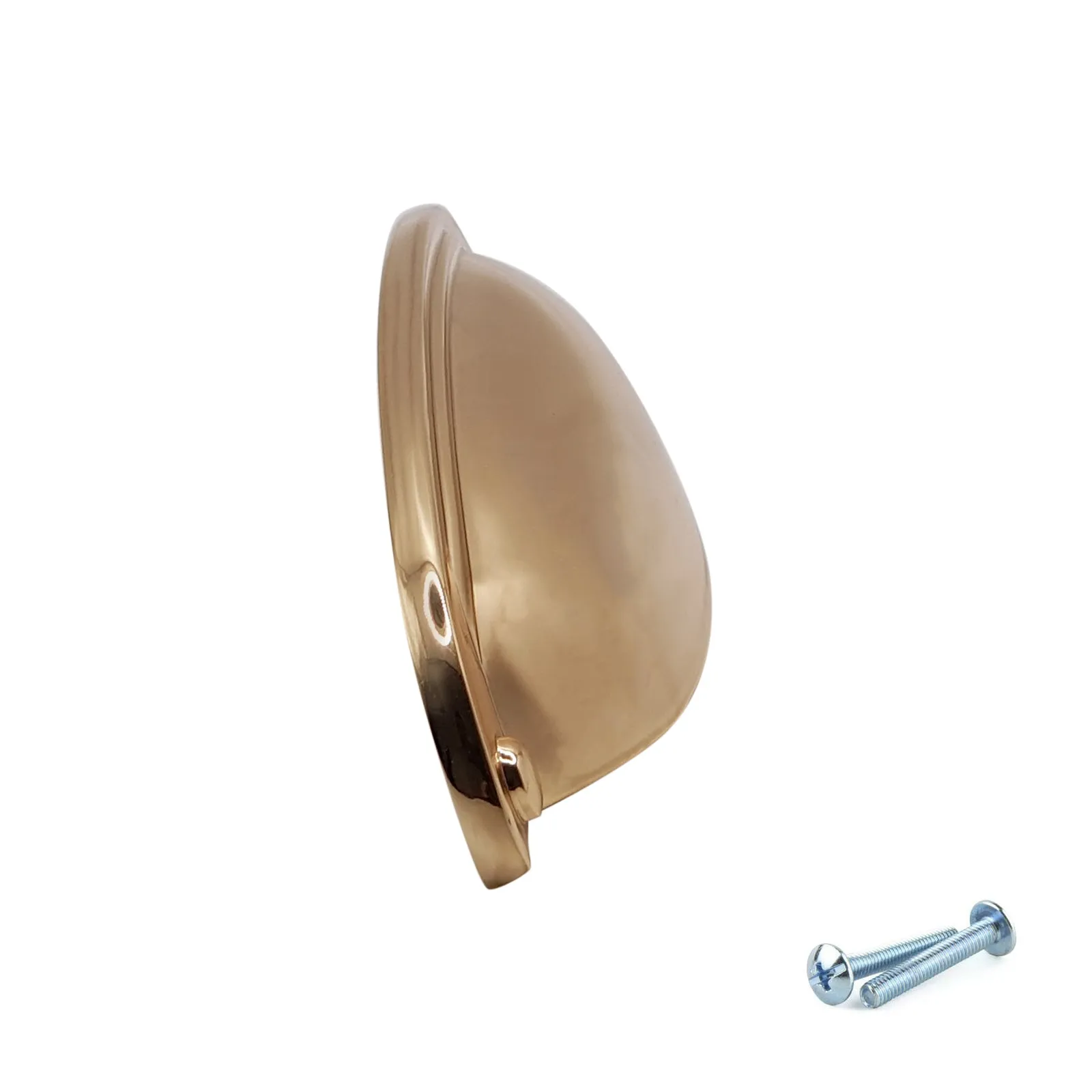 M4TEC Polished Brass Thin Cup Handle: VD8 series