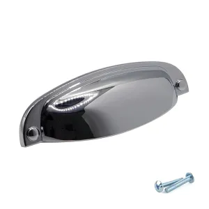 M4TEC Polished Chrome Thin Cup Handle: VD8 series