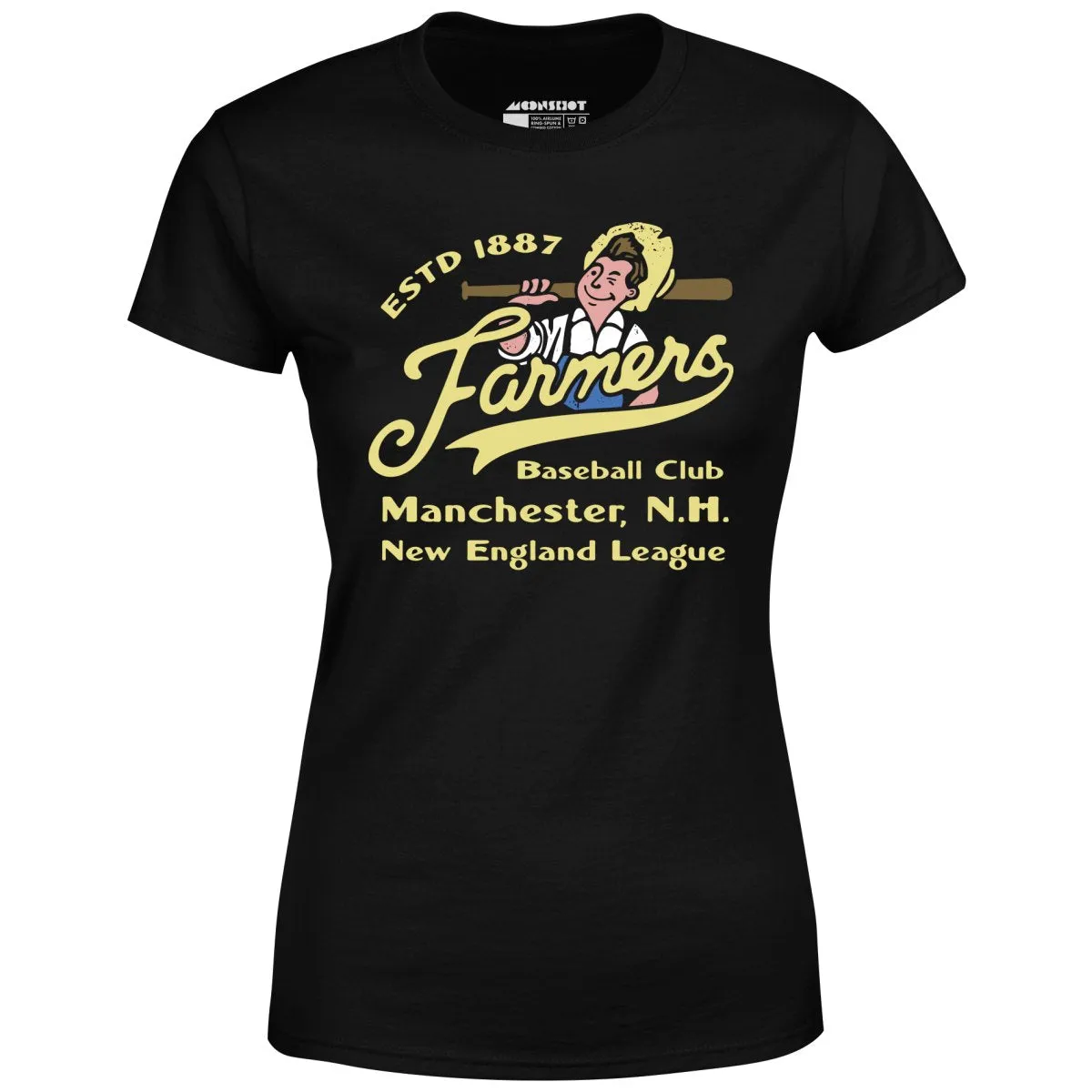 Manchester Farmers - New Hampshire - Vintage Defunct Baseball Teams - Women's T-Shirt