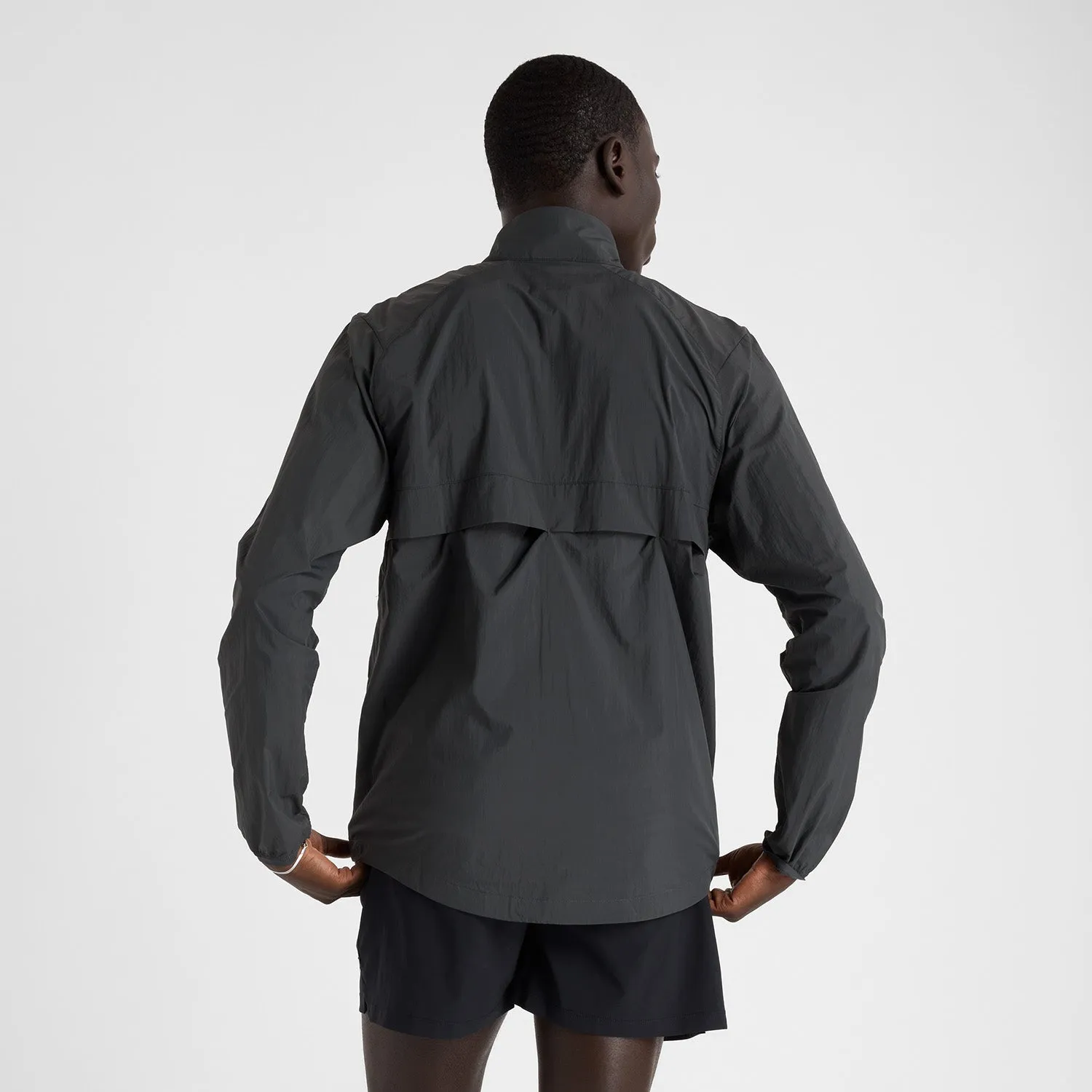 MEN'S ATHLETICS REFLECTIVE PACKABLE JACKET - BLACKTOP