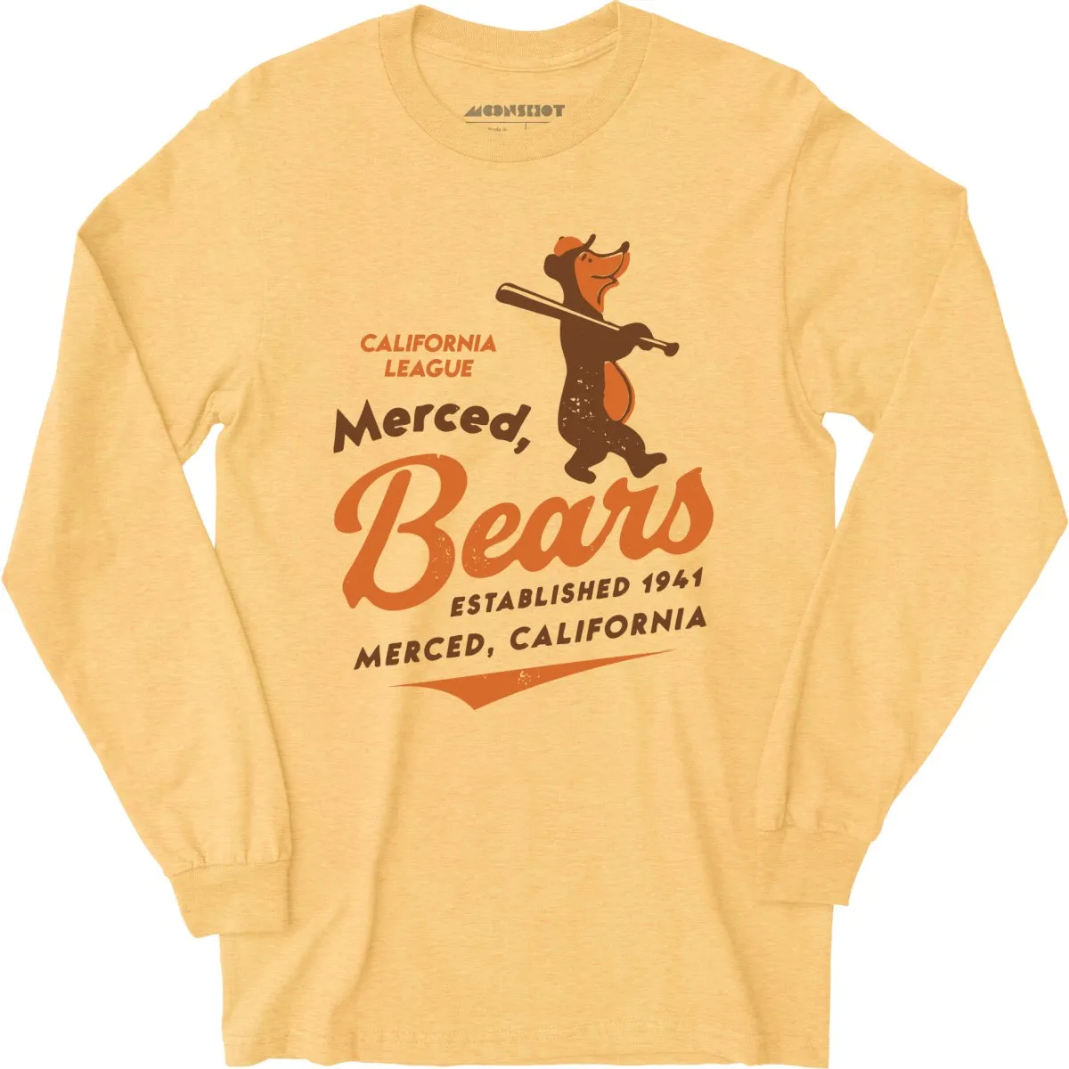 Merced Bears - California - Vintage Defunct Baseball Teams - Long Sleeve T-Shirt