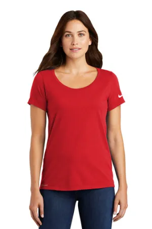 Nike Ladies Dri-FIT Cotton/Poly Scoop Neck Tee