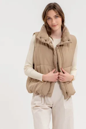 On The Go Vest - Mocha