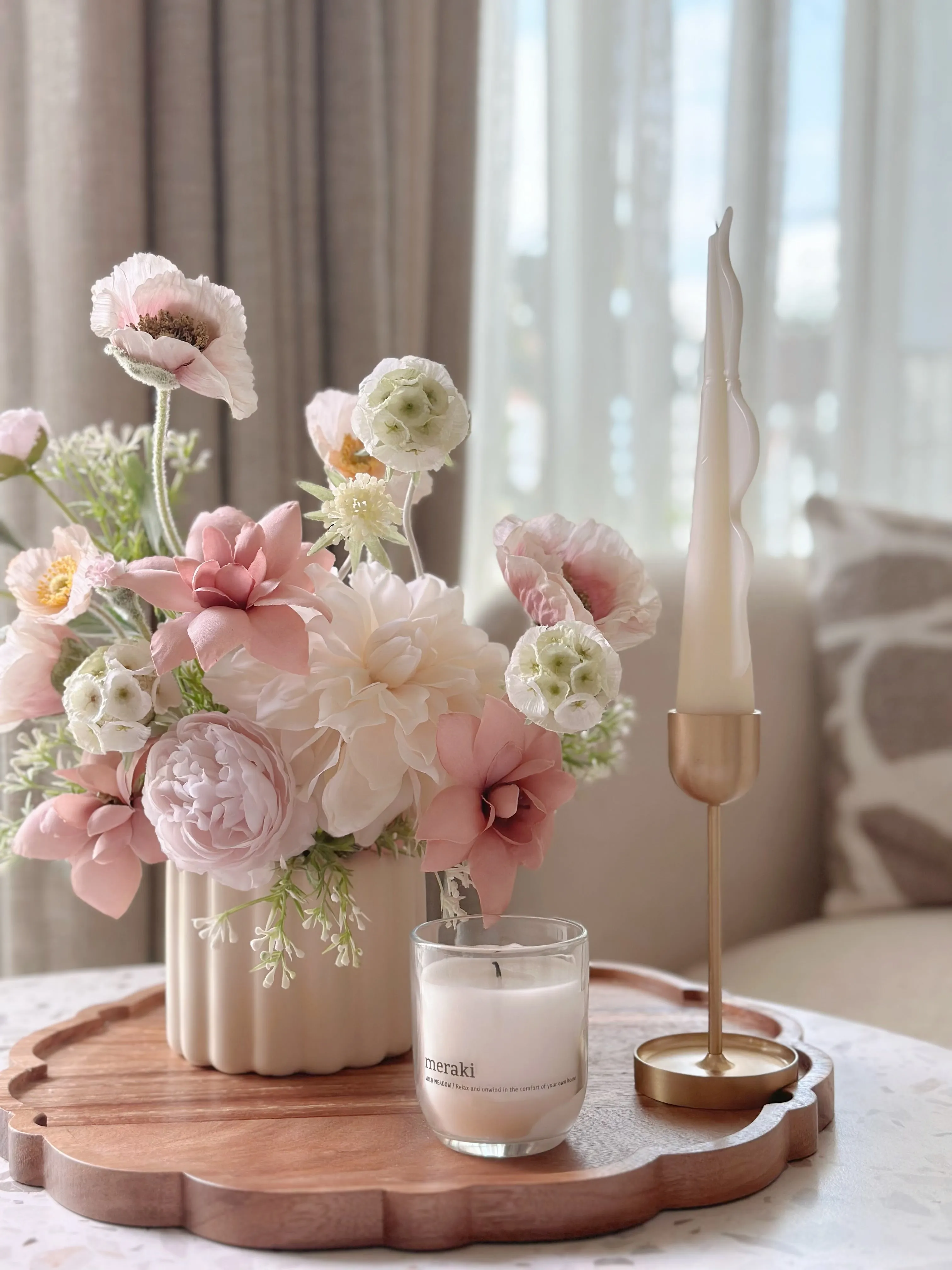 Pastel Blooms In The Pot (1-sided)