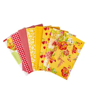 Picnic Florals 1-Yard Bundle Yellow by My Mind's Eye for Riley Blake (8pcs)