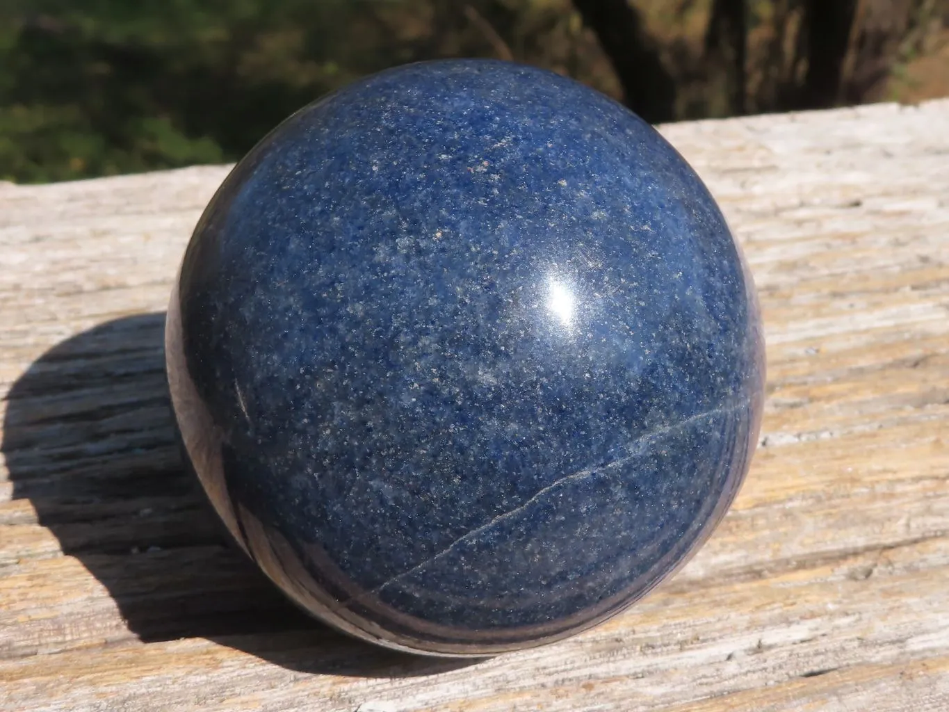 Polished Blue Lazulite Spheres  x 2 From Ambatfinhandrana, Madagascar