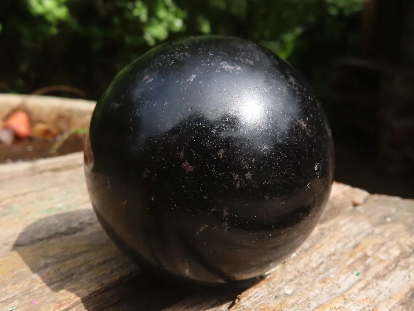 Polished Schorl Black Tourmaline Spheres x 6 From Madagascar