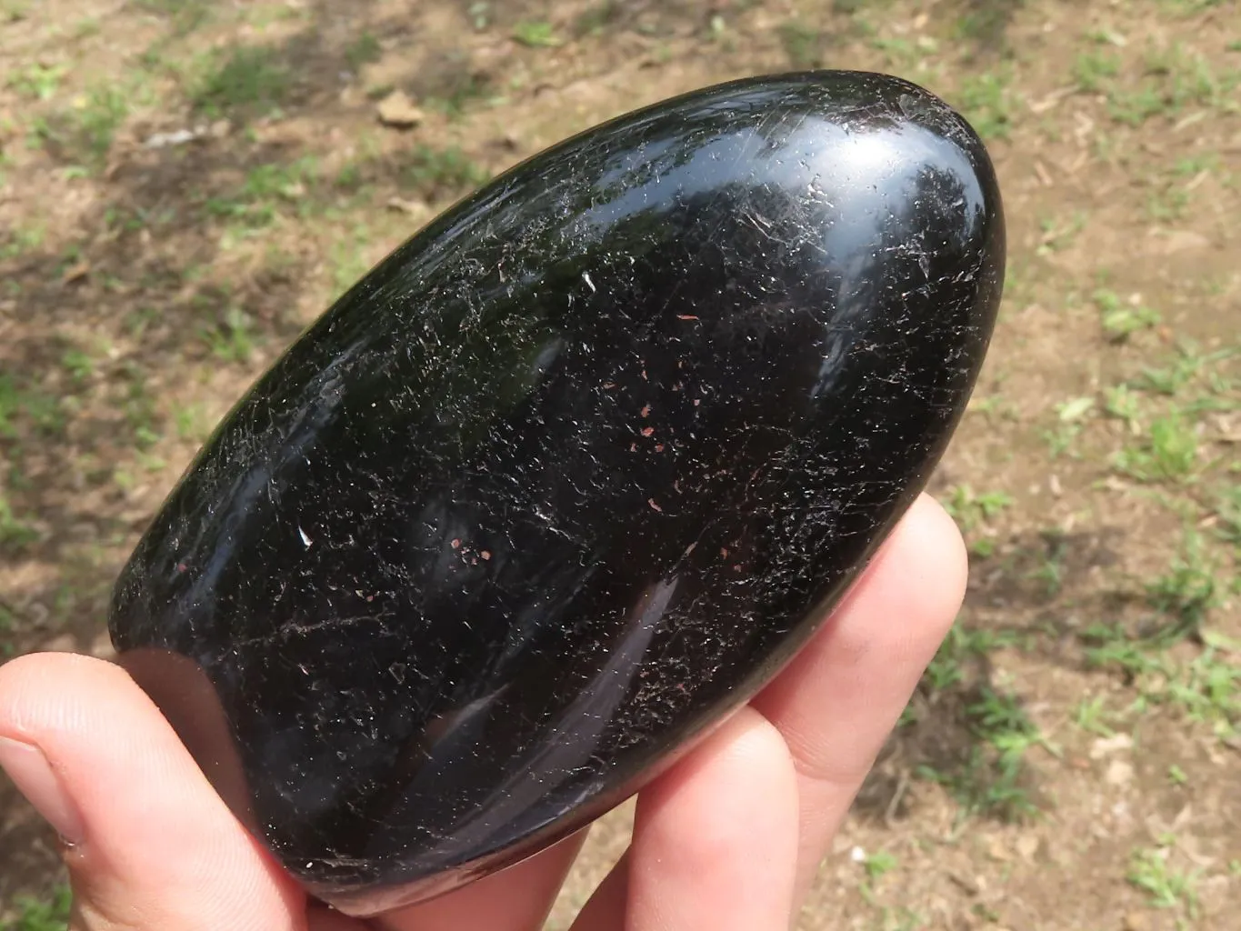 Polished Schorl Black Tourmaline Standing Free Forms x 4 From Madagascar