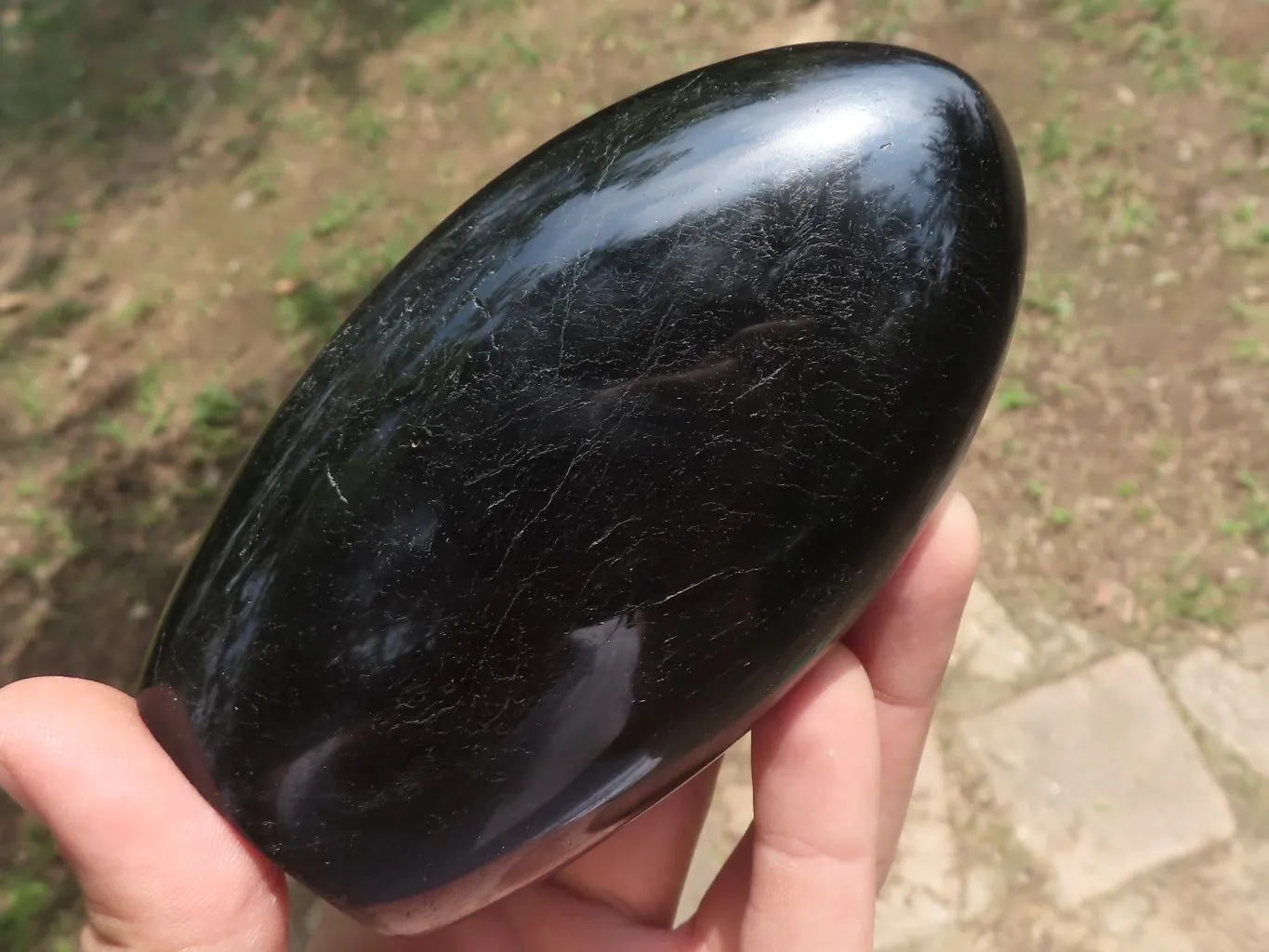 Polished Schorl Black Tourmaline Standing Free Forms x 4 From Madagascar