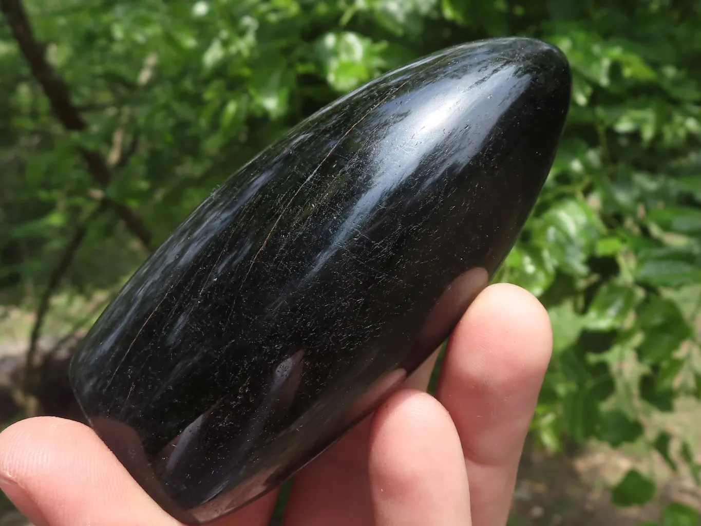 Polished Schorl Black Tourmaline Standing Free Forms x 4 From Madagascar