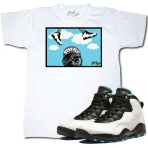 Retro 10 Powder blue shirt