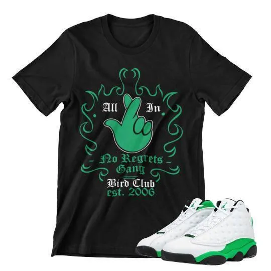 Retro 13 Lucky Green Shirt