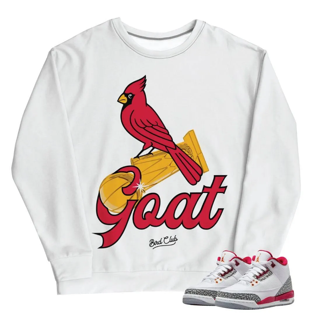 Retro 3 Cardinal Red Sweat Shirt