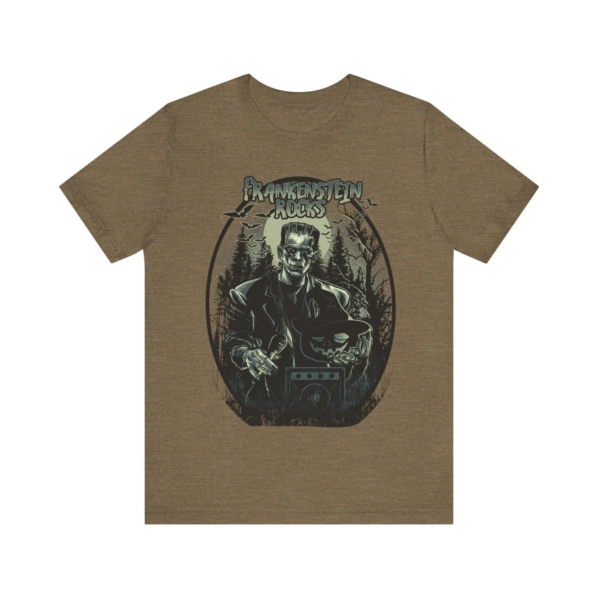 Retro Frankenstein Rocks T Shirt