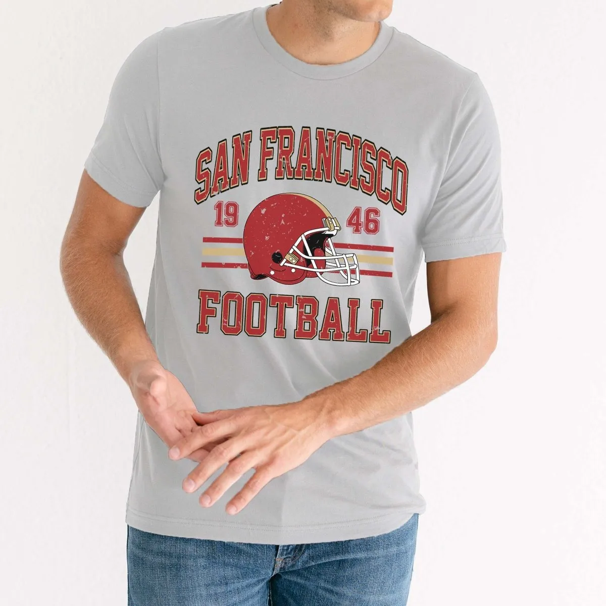 San Francisco Football Wholesale Bella Graphic Tee - Quick Shipping