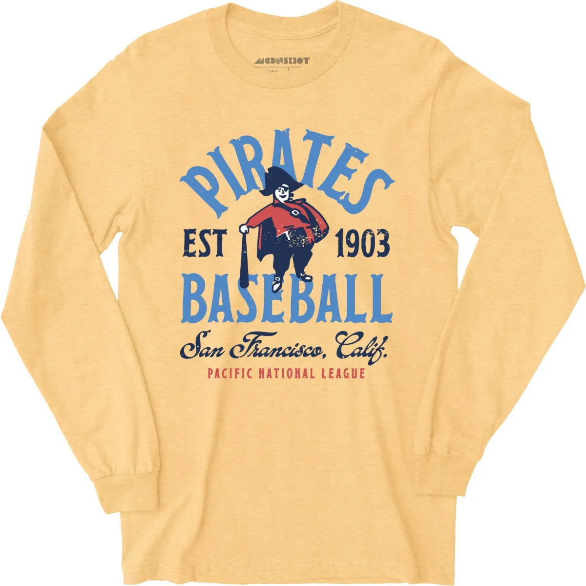 San Francisco Pirates - California - Vintage Defunct Baseball Teams - Long Sleeve T-Shirt