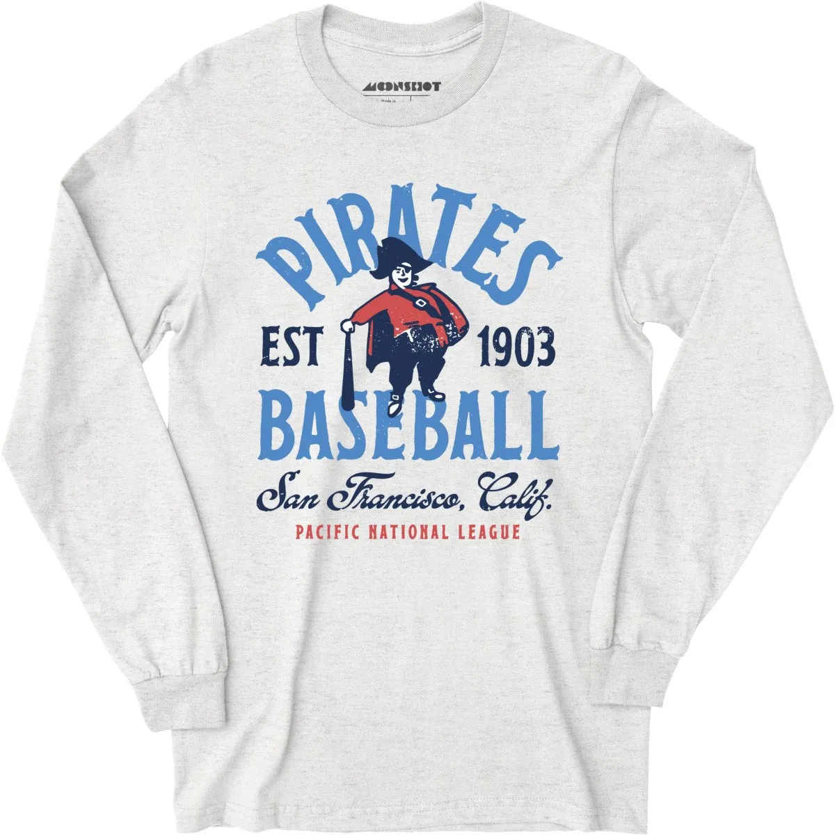 San Francisco Pirates - California - Vintage Defunct Baseball Teams - Long Sleeve T-Shirt