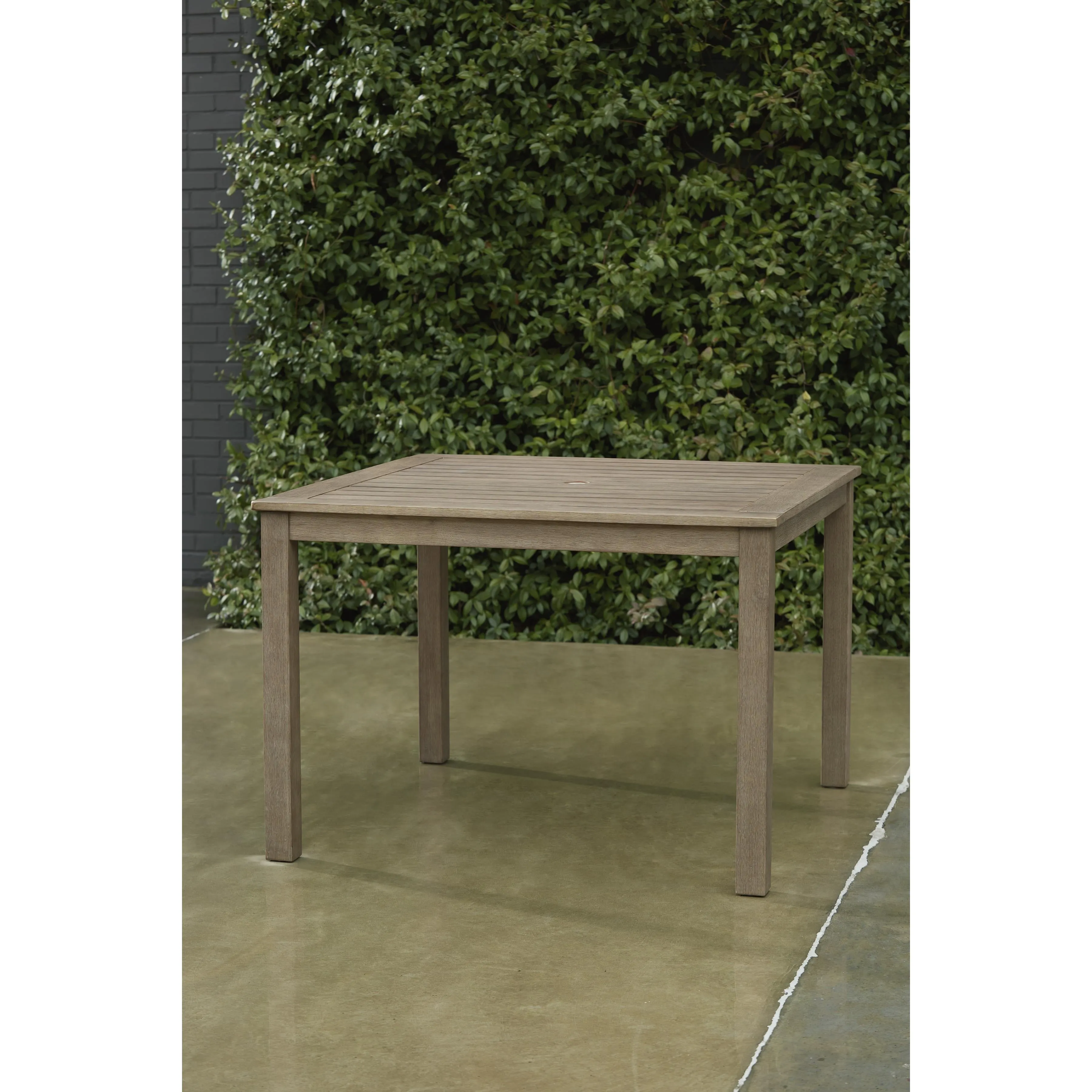 Signature Design by Ashley Aria Plains P359-615 Square Dining Table with Umbrella Option